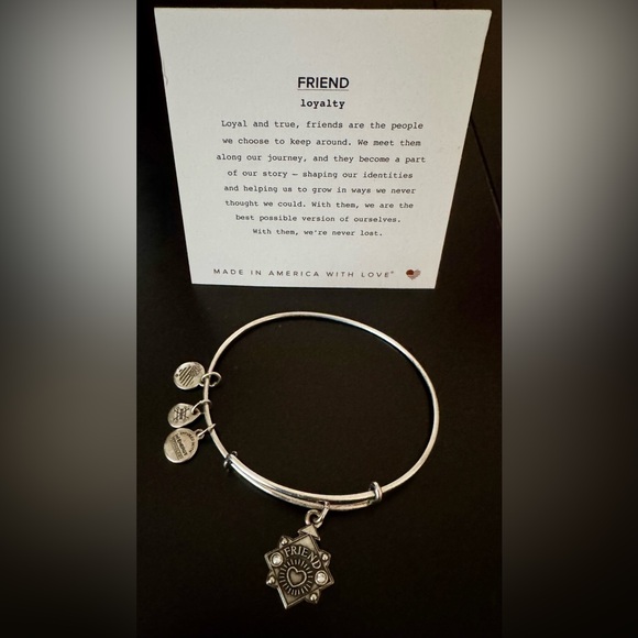 Alex and Ani Silver Friendship Charm Bracelet - Picture 2 of 3